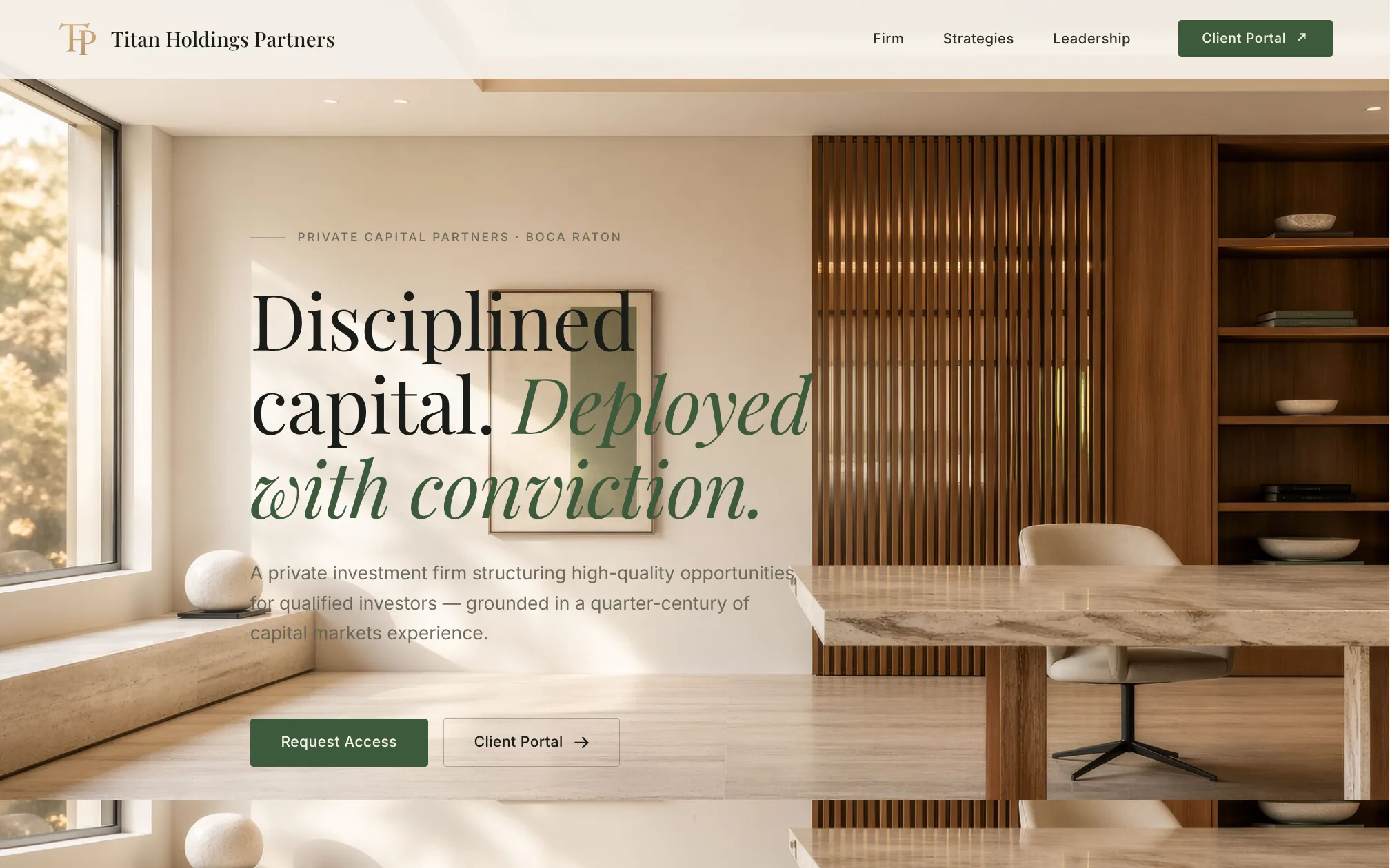 Titan Capital Manager — Titan Holdings Partners