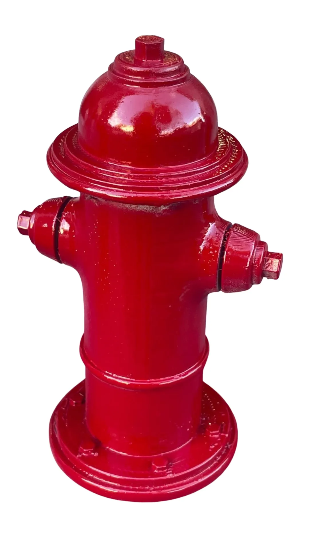 Printed hydrant · lamp posts, actually lit